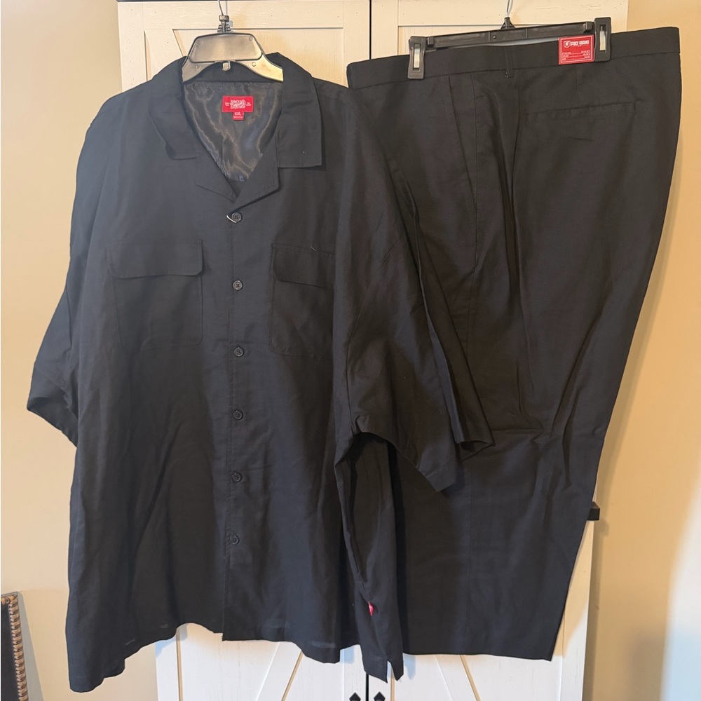 Stacy Adams Black Linen Set